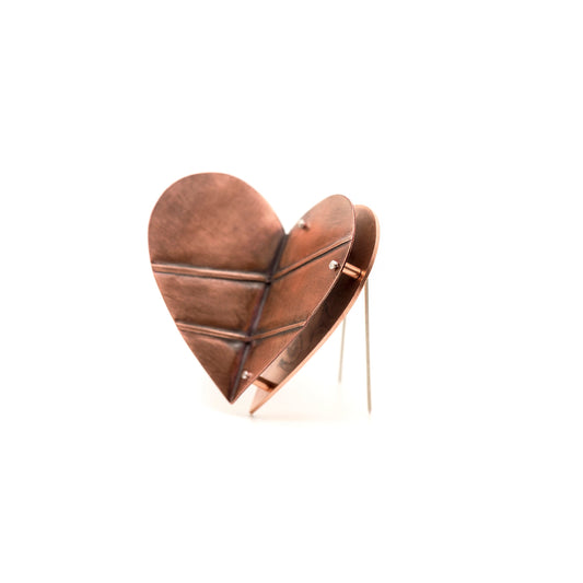 Fold-Forming Heart Brooch