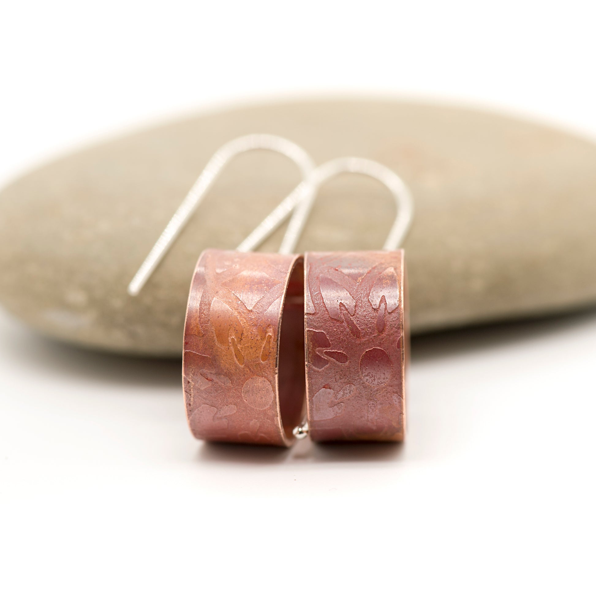 Copper Elegance: Dangle Earrings B - MorphiArtForge