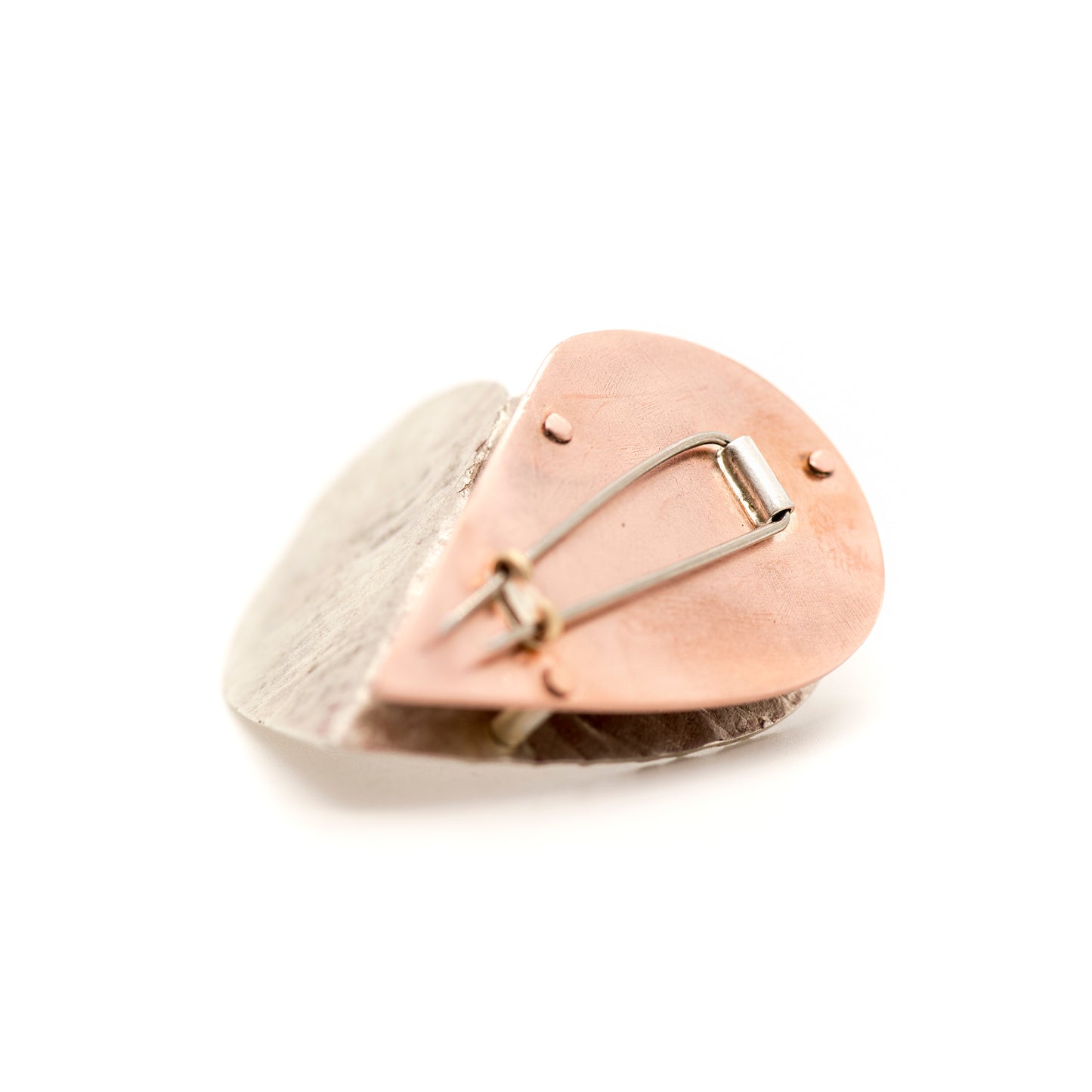 Fold-Formed Heart Brooch C