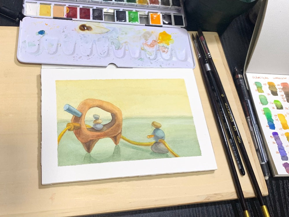 MorphiArtForge, Watercolor Painting,