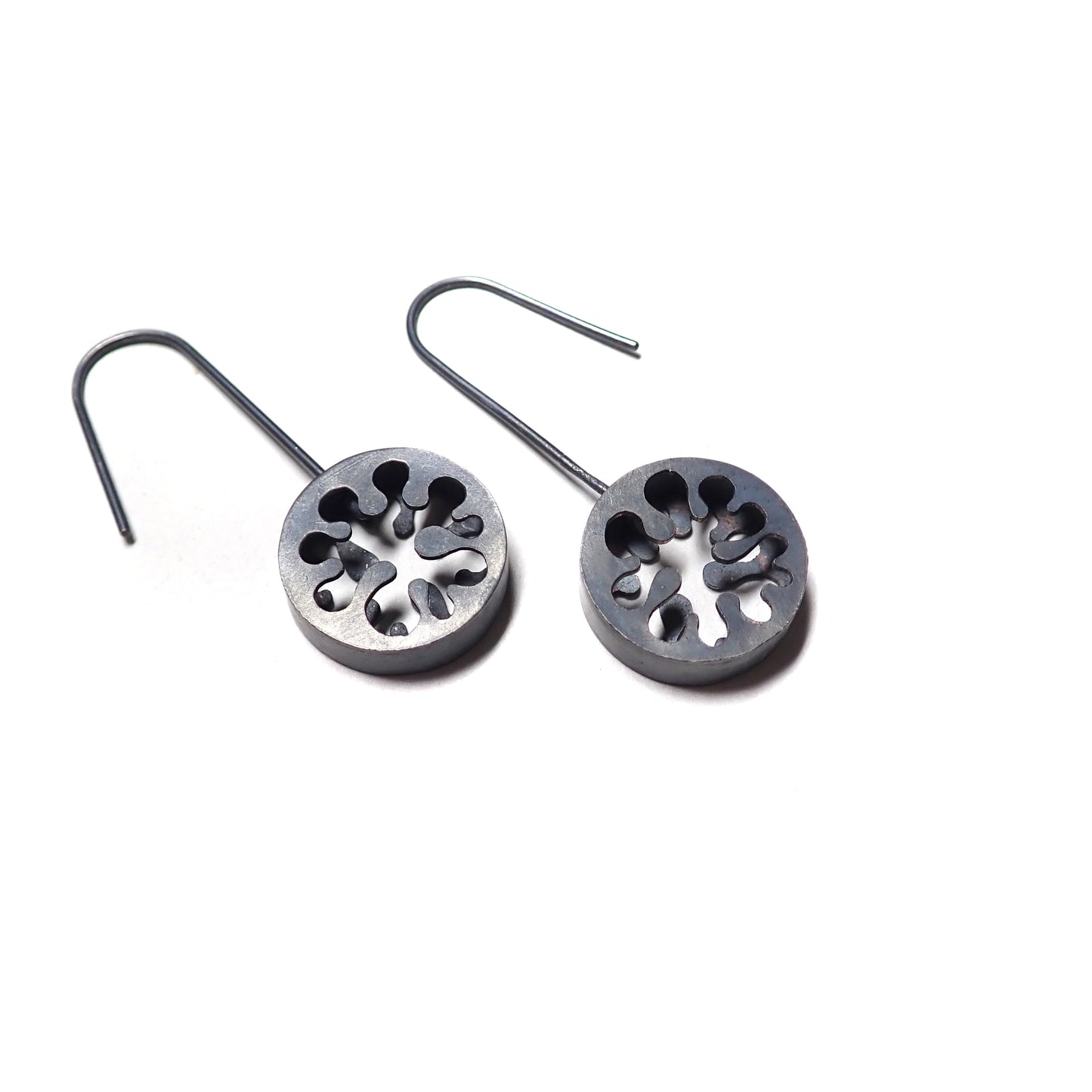 Doodle Art: Darkened Silver Earrings - MorphiArtForge