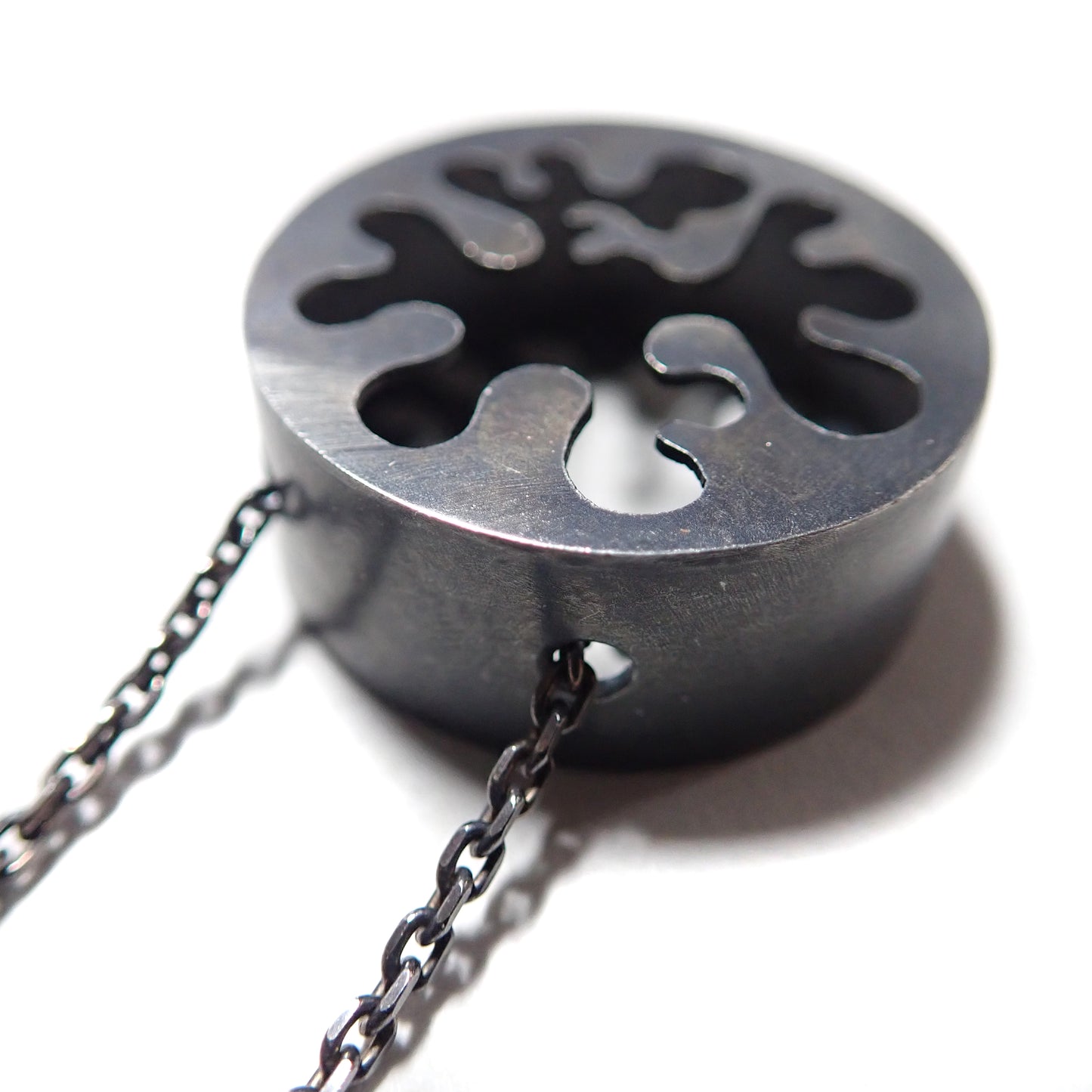 Doodle Art: Darkened Silver Pendant - MorphiArtForge