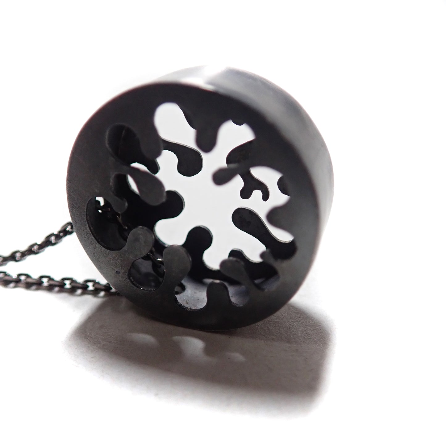 Doodle Art: Darkened Silver Pendant - MorphiArtForge