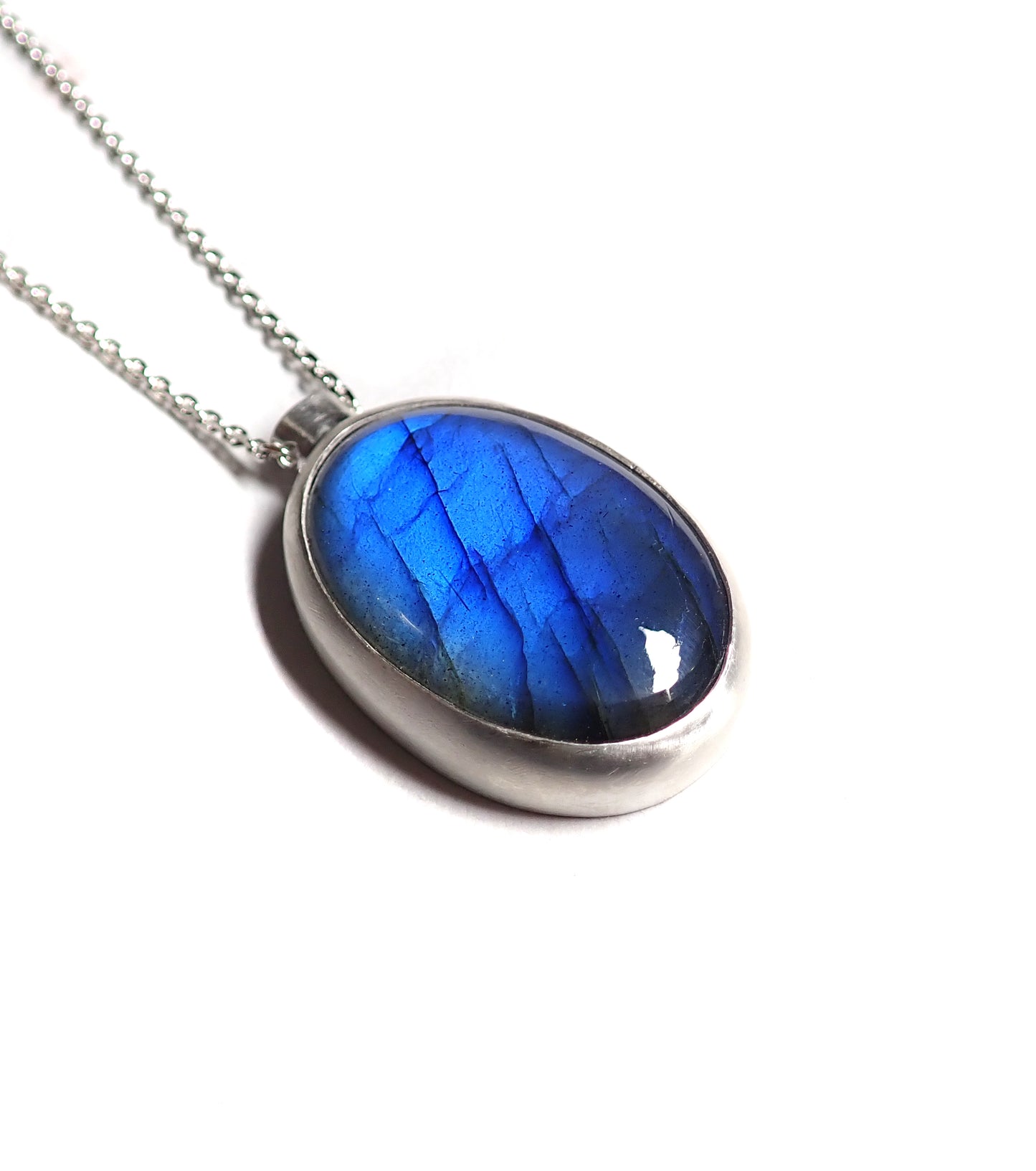 Ocean in the Bottle: Labradorite pendant