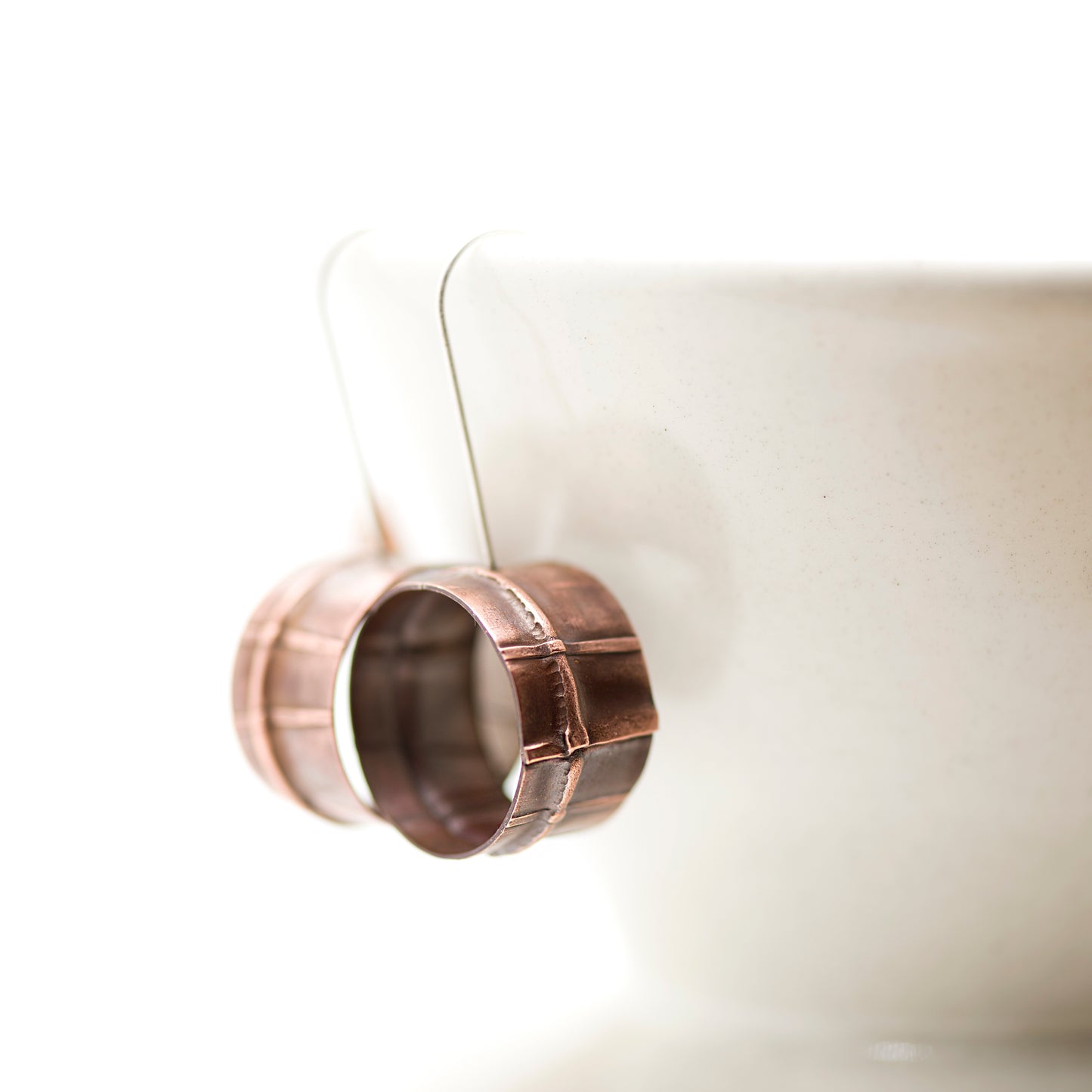 Copper Elegance: Fold Forming Dangle Earrings