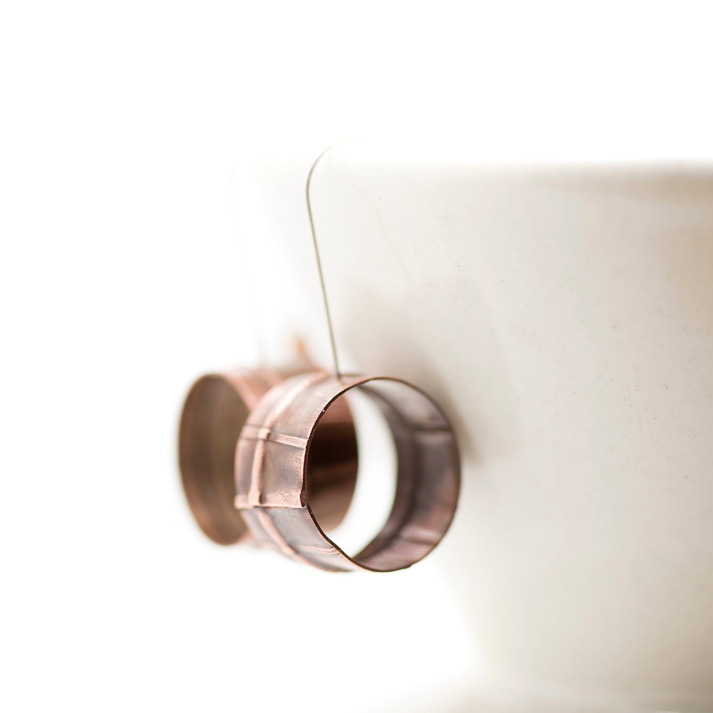 Copper Elegance: Fold Forming Dangle Earrings