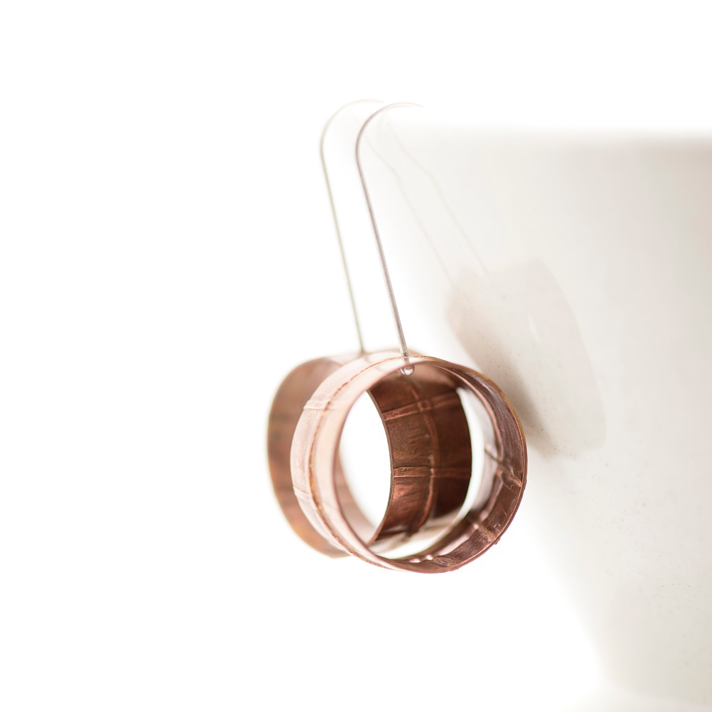 Copper Elegance: Fold Forming Dangle Earrings