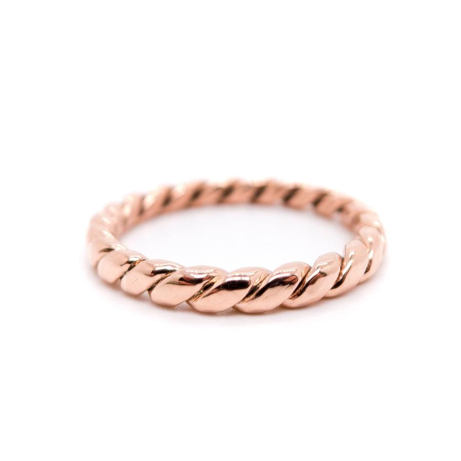 Silver Copper Twist ring, MorphiArtForge, Handcrafted Rings, Art Jewelry