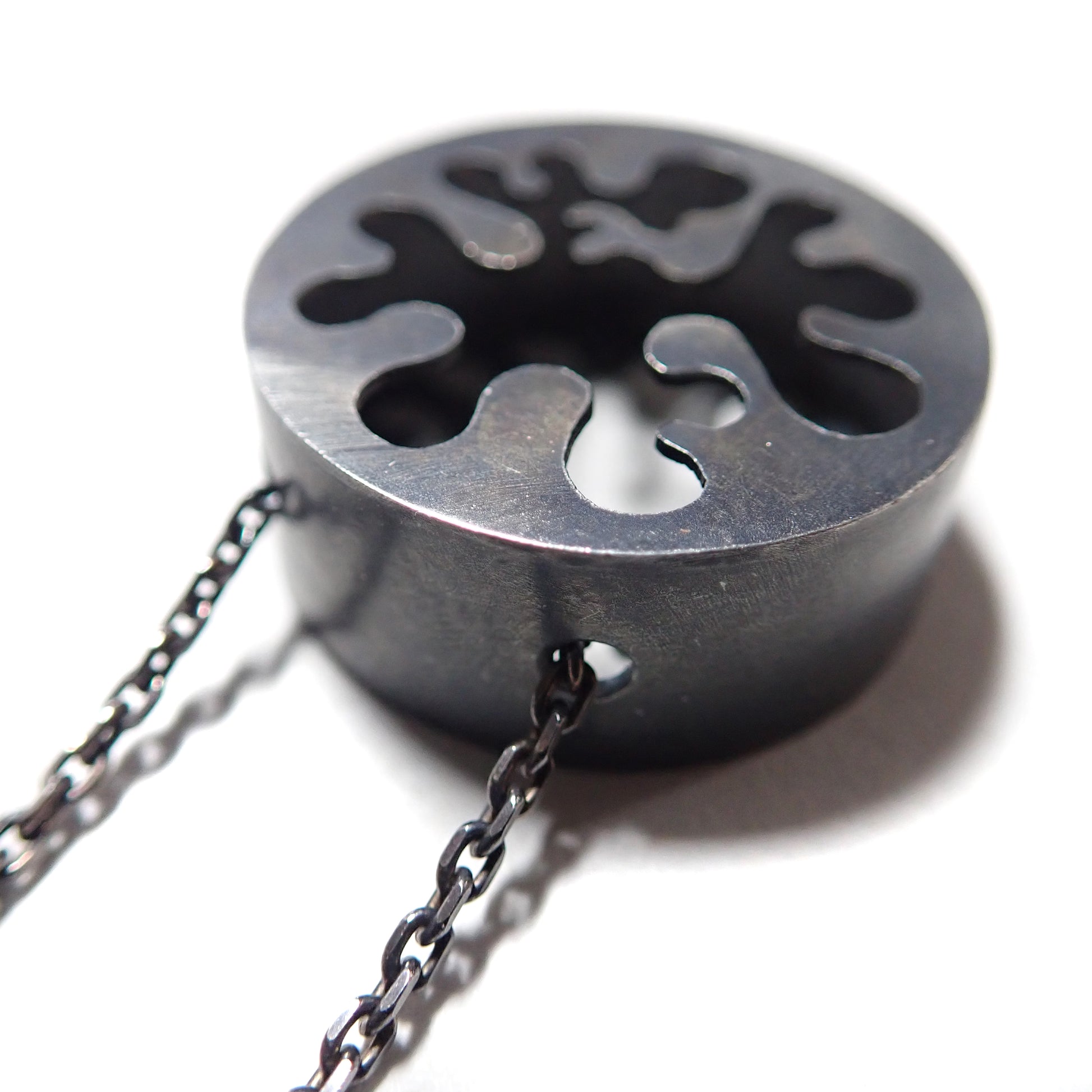 Doodle Art: Darkened Silver Pendant - MorphiArtForge