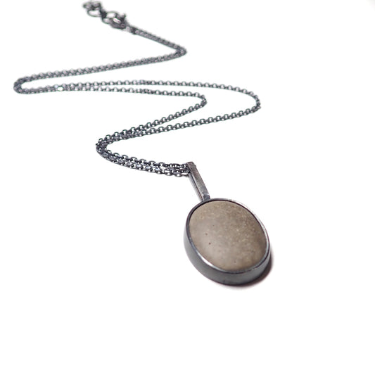 Beach Bounty: Pebble Necklace Pendant #01