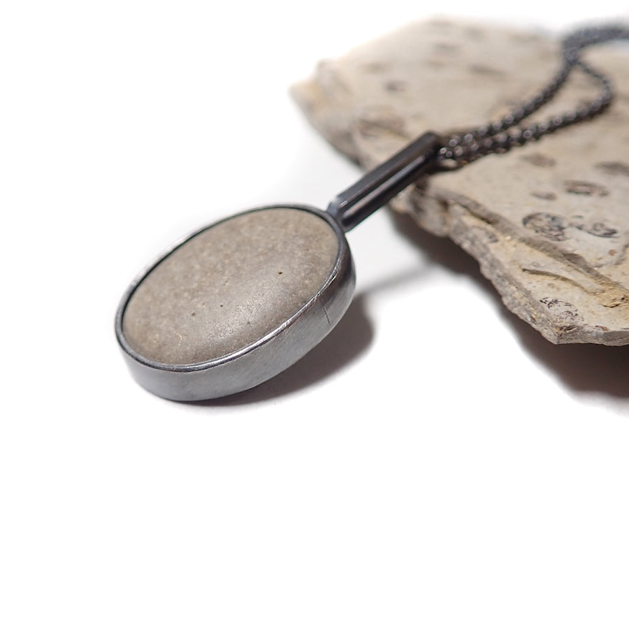 Beach Bounty: Pebble Necklace Pendant #01