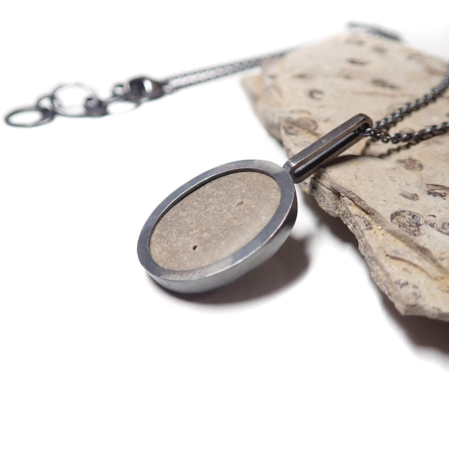 Beach Bounty: Pebble Necklace Pendant #01