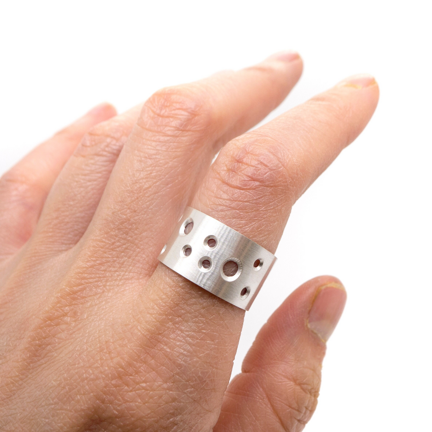 Polka Dot Art: Silver Ring