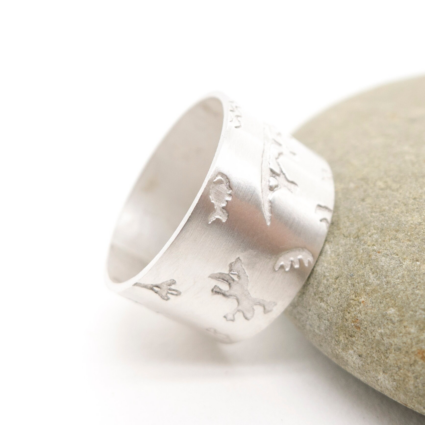 Ancient Murals Silver Band Ring