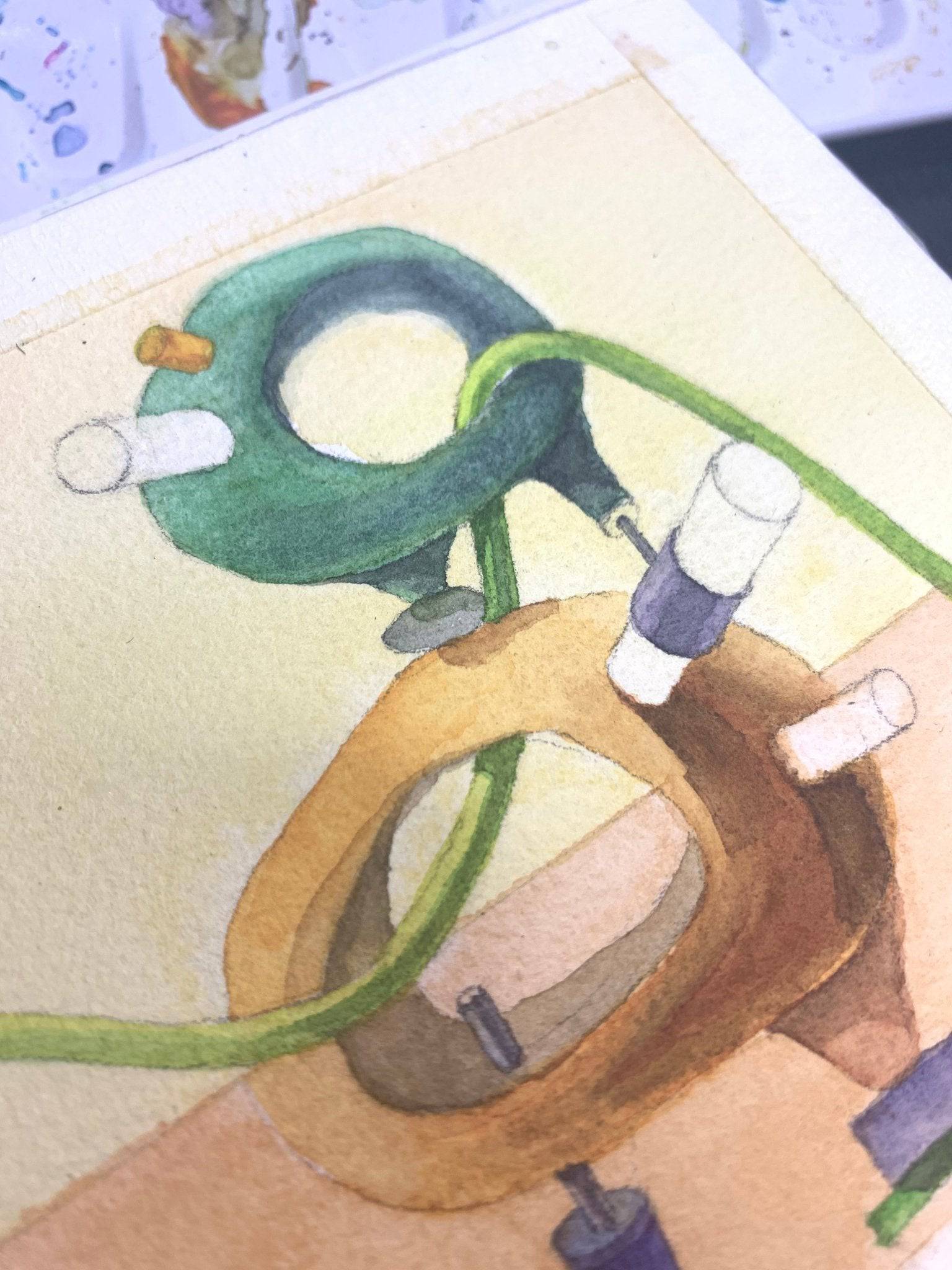 Watercolor Painting: Stacking Up for Adventure - MorphiArtForge