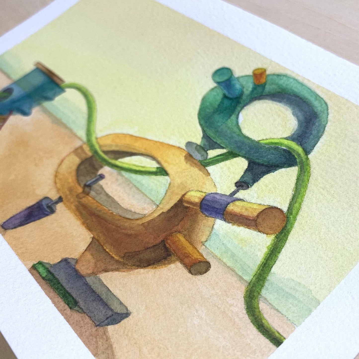 Watercolor Painting: Stacking Up for Adventure - MorphiArtForge